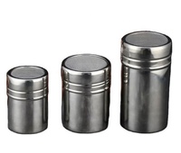 Pot à épices personnalisé en acier inoxydable, distributeur de sel, sucre, épices, poivre, avec couvercle rotatif, outil de cuisine multifonctionnel