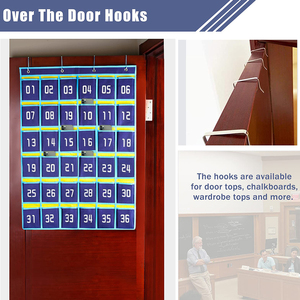 Organizador de Materiais para Sala de Aula por Atacado, Quadro de Bolsos Numerados para Suporte de Celulares, Pendurar na Parede ou na Porta do Armário - Product Image 5