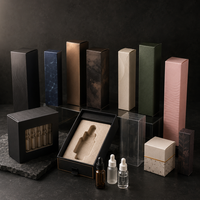 Coffret Cadeau de Luxe Imperméable pour Sérum, en Carton avec Lamination Mate, Fermeture Magnétique, Insert, Kits de Compte-gouttes Boutique, Logo Personnalisé, Vente en Gros