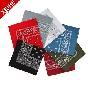 Bandana Cotton Wholesale Fashion Paisley Pattern Handkerchief Printing Bandana Cheap Cotton Bandana