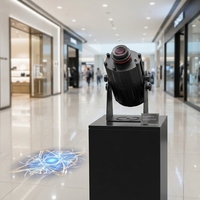 Projecteur LED Gobo extérieur personnalisé, étanche, image rotative, télécommande, 200W, IP65, aluminium, 50-65m, éclairage publicitaire