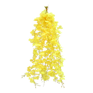 Guirlande de fleurs artificielles en soie Wisteria, fleurs violettes et roses, décorations de mariage, décoration murale extérieure pour la maison - Product Image 5