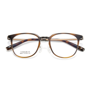 Jace S – montures de lunettes carrées de style coréen, en titane bêta, légeres, en écaille de tortue, avec verres en résine, unisexe, M8317 - Product Image 3