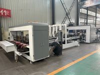Máquina Plegadora y Encoladora de Cajas de Cartón Totalmente Automática de Alta Velocidad para Cartón Corrugado