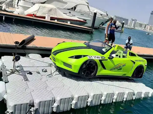 Plateforme flottante pour quais de voitures avec treuil et bouée - Product Image 2