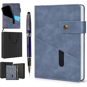 Sang Trọng Kế Hoạch Máy Tính Xách Tay A5 A6 Kích Thước Từ Phong Cách Kinh Doanh Tạp Chí Chất Kết Dính Với Chủ Đề May Ràng Buộc Bù Đắp Giấy <span class=keywords><strong>PU</strong></span> Bìa Quà Tặng - Product Image 2