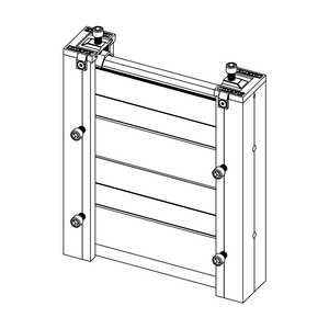 Hàng rào nhôm dày 50mm nặng | Khả năng chịu tải 3400 LB phản chiếu chống lũ cho khu công nghiệp - Product Image 3