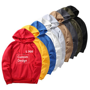 เสื้อฮู้ดดี้พรีเมียมดีไซน์เรียบง่าย หนานุ่ม ทรงโอเวอร์ไซส์ สีพื้น สไตล์ฮิปฮอป แฟชั่นสำหรับผู้ชาย - Product Image 2