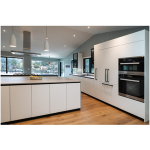 Modern Gray White Glossy Kitchen Living Room Bathroom Bedroom Dining Cabinet Kitchen Furniture Cabinets Set in Prefab House