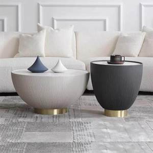 Table basse en pierre et bois, style minimaliste moderne, luxe léger, ensemble de 2 pièces, durable, convertible, haute qualité, mobilier d'intérieur <span class=keywords><strong>Calla</strong></span> - Product Image 3