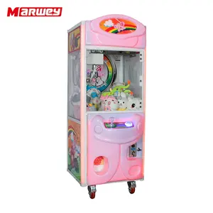 Marwey Crane Garra Máquina Preço Fábrica Operado a Moedas Guindaste De Pelúcia Brinquedo Vending Garra Máquina Playground Game Center Garra Máquina