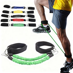 Ensemble d'exercices de bungee 4D haute résistance en tissu polyester complet, outil professionnel pour la salle de sport à domicile, le yoga et l'entraînement - Product Image 1