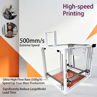 Grande imprimante 3D industrielle FDM JUMO PRO 3D compatible PLA, nouveaux moules industriels personnalisés avec plateau chauffant et multi-axes