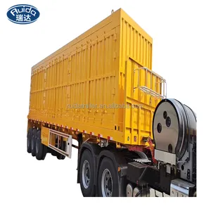 Tractor 3-axle trailer flat 45-foot flat semi-trailer container truck for sale