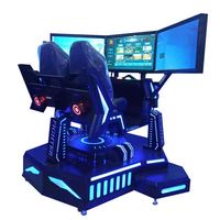 Máquina Simuladora de Carreras Dinámica de Metal para Exteriores con Pantalla Triple y Más de 700 Juegos de Realidad Virtual para Uso en Centros Comerciales