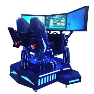 Simulateur de course dynamique avec siège à mouvement, équipement de jeu de conduite, simulateur de course automobile à triple écran pour usage commercial - Product Image 5