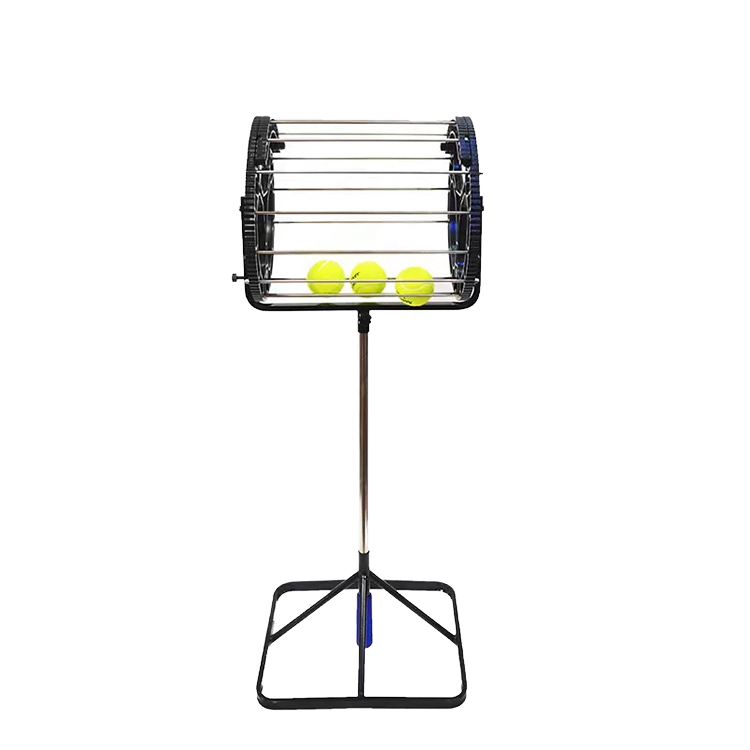 Top Ranking Portable Tennis & Padel Ball Training Machine Steel Material Ball Picker Training Equipment China Factory