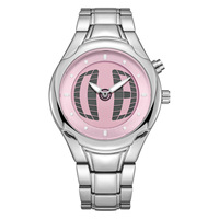 Montre-bracelet pour homme, cadran rouge, cadran rond créatif, montre à quartz analogique, montre décontractée pour homme, bracelet en métal, pour un usage quotidien