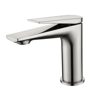 Mélangeur de lavabo moderne Salle de bains Lavabo Monotrou Monté sur le pont Approvisionnement en eau chaude et froide Mitigeur Robinet en laiton
