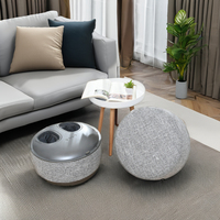 Repose-pieds en tissu Boncare Q5, pouf, repose-pieds chauffant sans fil, masseur pour les pieds et les jambes, ottoman, machine de massage vibrante thérapeutique