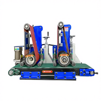 Machine automatique de ponçage et de polissage des métaux avec outil de débavurage à disque, moteur à boîte de vitesses - Composants principaux