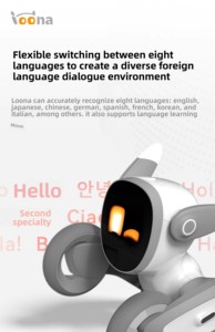 Chien <span class=keywords><strong>robot</strong></span> Loona, commande vocale, <span class=keywords><strong>robot</strong></span> intelligent AI, nouveau modèle 2024, <span class=keywords><strong>robot</strong></span> interactif vocal, jouet programmable en plastique, cadeau d'anniversaire - Product Image 5
