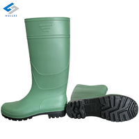 Bottes de pluie imperméables résistantes aux acides et aux alcalis, bottes de sécurité légères et antidérapantes en PVC et caoutchouc pour les travaux agricoles
