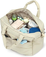 Sac de voyage d'hôpital de grande capacité, sac à langer fonctionnel pour bébé avec matelas à langer et attaches pour poussette