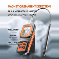 Détecteur de champ magnétique portable EMF Gauss Meter AIKESI GS-25 avec sonde Hall, alarme sonore et lumineuse, auto-zéro, unités GS MT