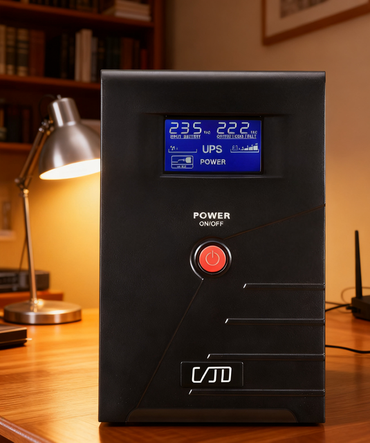 Line-Interactive UPS Power Supply Backup 1000VA 600W with Off-mode Charging Cold Start Intelligent CPU Control External Battery