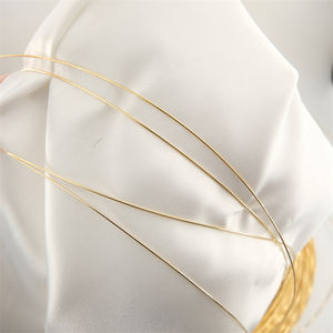 芸術的なワイヤージュエリー作りイヤリングの発見ジュエリー作り用品18kゴールドプレートワイヤー - Product Image 4