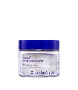 HELP ME BUBBLE CLEANSING PAD, tampon nettoyant exfoliant pour le visage, tampon démaquillant pour un nettoyage en profondeur des pores - Product Image 1