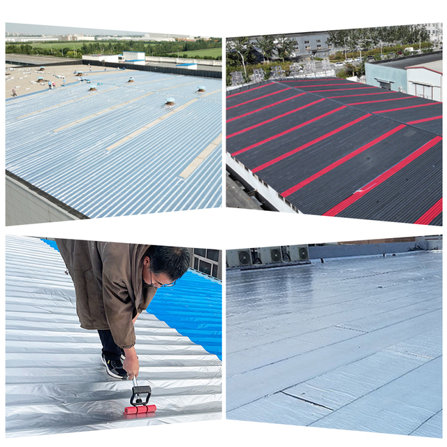 High Reflectivity Aluminum Foil Insulation Waterproof Membrane Roll Cold Construction Self-adhesive