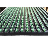 DIP P10 module d'affichage LED de couleur verte unique pour panneau de message mobile