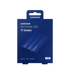 Samsung T7 Shield USB Tipe-c 3.2, Hard Drive Seluler Solid State 500GB 1TB 2TB Kecepatan NVMe 1050MB/Dtk untuk PC
