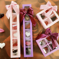 Boîte à macarons de luxe 6 pièces 12 pièces avec logo personnalisé Emballage de luxe pour biscuits alimentaires sucrés et biscuits avec fenêtre transparente