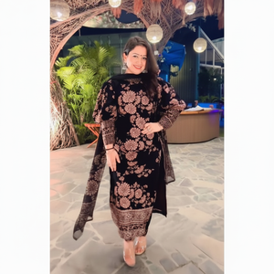 ชุดราตรีปักลายสำหรับใส่ทำงานสำหรับงานปาร์ตี้ชุดราตรียาวถึงก้นเสื้อ - Product Image 1