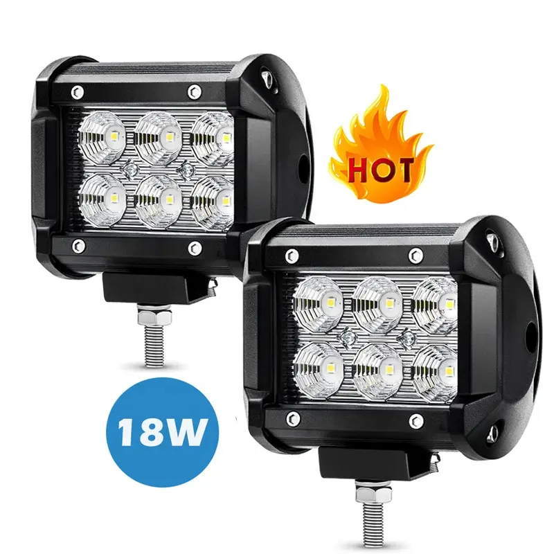 2023 Exontek במגמת 4x4 טרקטורונים off-כביש 4 אינץ 18W Led תרמילי אור בר ספוט מבול קרן משאית LED נהיגה מנורת 4WD IP67