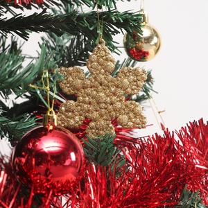 Árbol de Navidad Artificial Pre-decorado al por Mayor 2026 y Adornos con Estrella Superior/Copos de Nieve/Bolas/Brillantina/Faldón para Árbol - Product Image 5