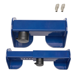 Serrure de porte de chargement JH-Mech <span class=keywords><strong>pour</strong></span> fourgonnette et semi-remorque, sécurisée, à clé, robuste, en <span class=keywords><strong>acier</strong></span> bleu, <span class=keywords><strong>pour</strong></span> porte de conteneur - Product Image 1