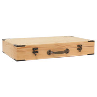 Petite boîte en bois 7,9 x 3,9 x 2,4 pouces, boîte en bois non finie avec couvercle à charnières, pour bijoux, cadeaux et objets de souvenir