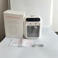 Ventilateur Rafraîchisseur d'Air Portable pour la Maison, Mini Ventilateur Humidificateur à Pulvérisation, Mini Refroidisseur d'Air Portable pour la Maison