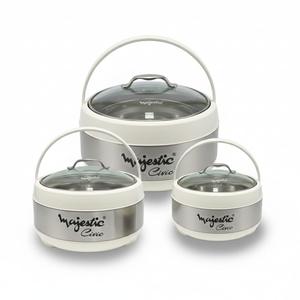 Juego de Recipientes Térmicos para Alimentos de Acero Inoxidable, 3 Piezas |   Juego de Cazuelas Térmicas de Doble Pared para Cocina y Comedor - Product Image 4