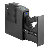 Coffre-fort domestique antivol à accès par empreinte digitale, coffre-fort dissimulé pour armes à feu, table de chevet avec serrure à clé, en acier laminé à froid, taille personnalisée OEM/ODM