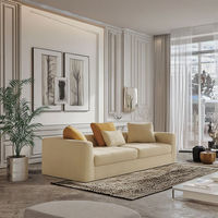 Ensemble de canapés modulaires rectangulaires modernes, ensemble de canapés modulaires minimalistes blancs modernes pour hôtel, villa, salon