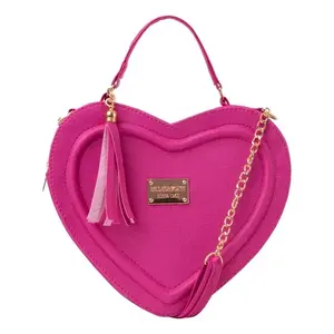 Bolso de Pecho en Forma de Corazón para Mujer, Marca Fana, de Microfibra y Cuero Sintético, con Correa de Cadena, Estilo Moderno, para Todas las Temporadas, Vegano - Product Image 4