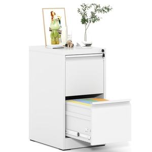 Armoire de classement suspendue en acier de bureau en métal robuste professionnelle armoire de classement verticale à 2 tiroirs sans roue - Product Image 1