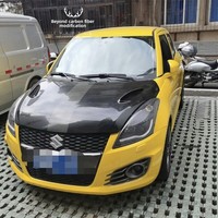 Capot moteur en fibre de carbone pour Suzuki Suyite ZC32S, capot avant, modification Swift, couvercle de capot à ouverture