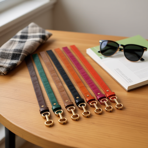 Cintura in similpelle goffrata D Pu da 2,8 cm per donna e uomo, accessorio di moda - Product Image 2