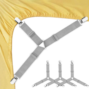 4 Uds. Correas para soporte de <span class=keywords><strong>sábanas</strong></span>, <span class=keywords><strong>sábanas</strong></span> elásticas, soportes para <span class=keywords><strong>sábanas</strong></span>, sujetadores <span class=keywords><strong>ajustables</strong></span>, pinzas para <span class=keywords><strong>sábanas</strong></span>, Clips - Product Image 3